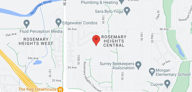 map of 3536 ROSEMARY HEIGHTS CRESCENT